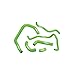 Factory Effex (14-34148) Green Moto Engine Hose Kit