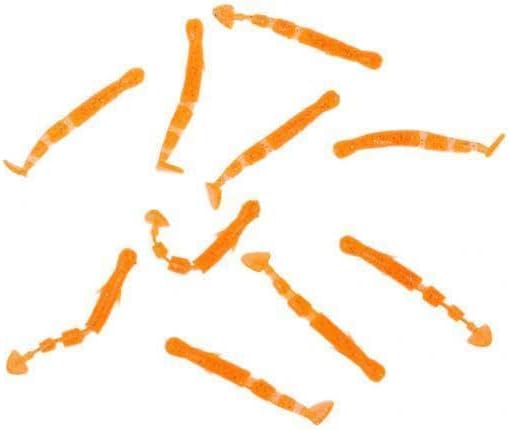 6xFishing Lure Baits Soft Baits Worm Maggot Grub Bait Multi Section Orange | Fishing | Baits, Lures & Flies | Crankbaits