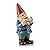 Alpine Corporation | 12"H Outdoor Garden Gnome Yard Statue with Bird Accent — Whimsical Hand-Painted Décor for Lawn, Patio & Flower Beds — Multicolor Finish