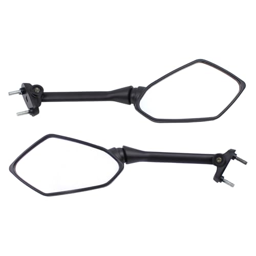 Rückspiegel Spiegel Rückansicht Seitenspiegel Motorradspiegel Motorrad Verkleidungsspiegel Lenkerspiegel schwarz vorne links und rechts für Kawasaki ER6F ER6N ER 6F ER 6N ER-6F ER-6N ABS 2009-2011
