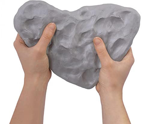 Jovi European Air-Dry Modeling Stone Grey Clay 2 Packets - Each Pack of 250 Grams for Sculpting Pottery Art & Craft Handicraft Educational Purpose Fine Motor Skills