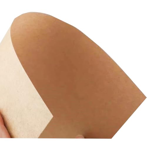 LGIFUTMAX 100x Blatt Kraftpapier A4 Papier 160 g/m² Pappe zum Basteln & Drucken Kartonpapier Tonpapier braun