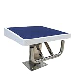 Glowdora Plongeoir De Piscine, Antidérapant, Incliné À 15°, avec Base en Acier Inoxydable, pour L'entraînement Et La Compétition B