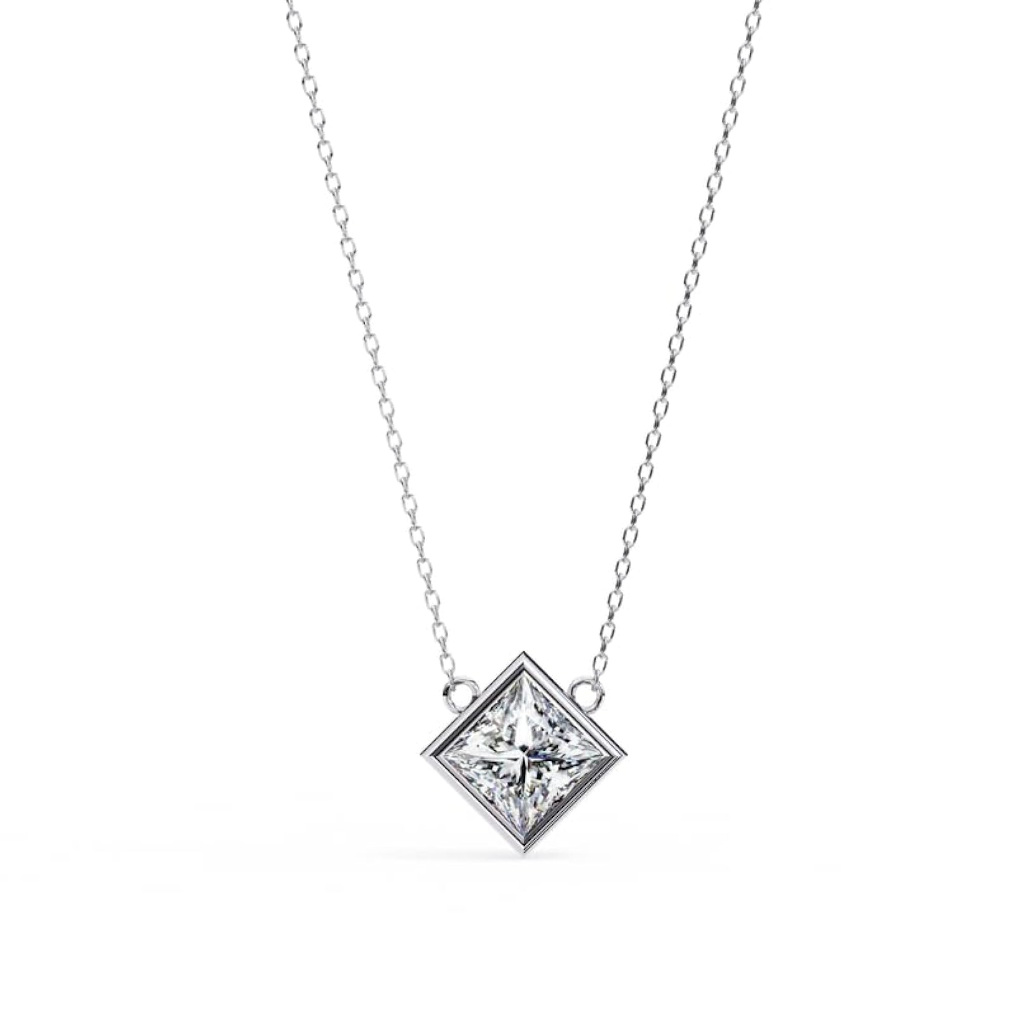 Women's 925 Sterling Silver Hallmarked Necklace with Secure Clasp