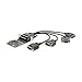 StarTech.com 4 Port PCI Express RS232 Serial Adapter Card - Single-Lane PCI Express - Breakout Cable - RS232 Extension - PCIe Serial Card (PEX4S553B)