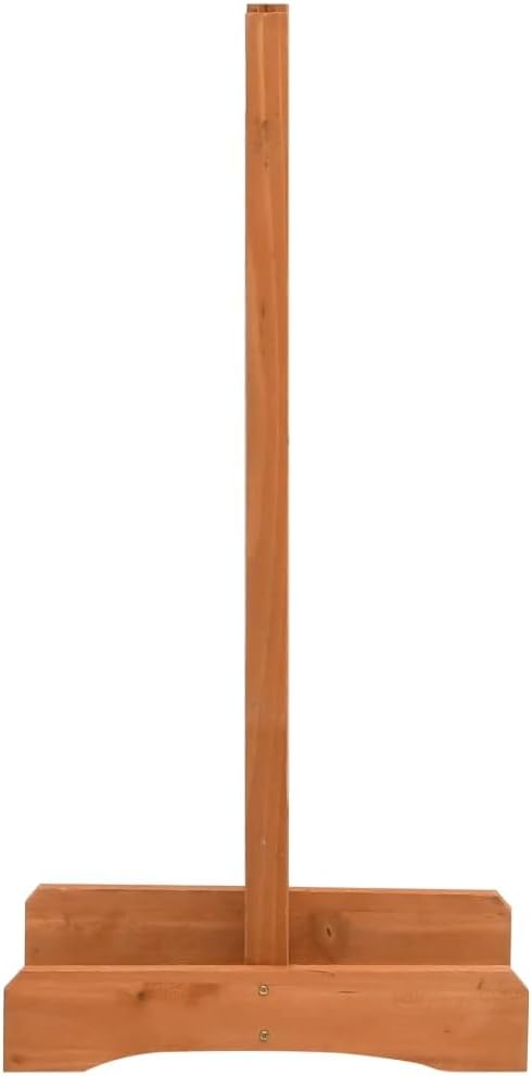Garden Trellis Fence Orange 47.2"x23.6" Solid Firwood