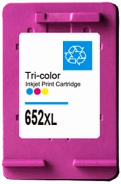 652XL Tri Color High Yield Ink Cartridges for DeskJet Ink Advantage 1115, 3635, 3785, 4675, 5075 series Printers - Compatible