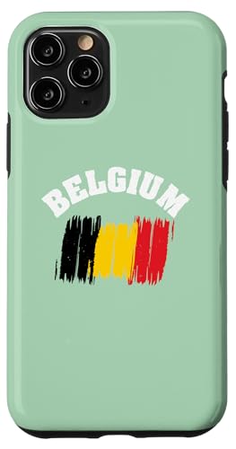 Belgium National Flag Country Pride Roots Vintage Gift �X�}�z�P�[�X iPhone 11 Pro �p