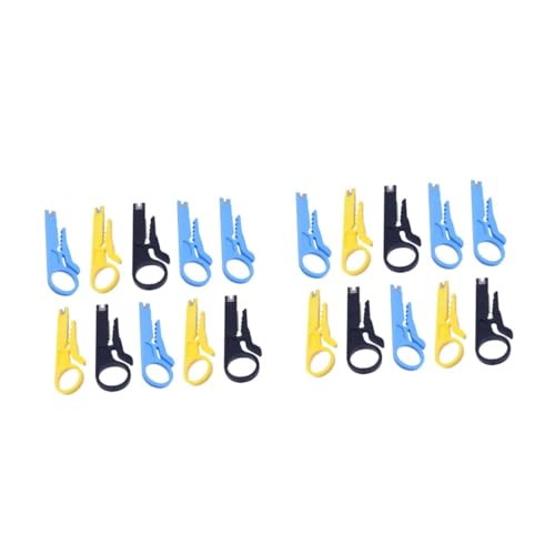 POPETPOP 2 series Herramienta Multifuncional Para Aparejos De Cables Cortador Manual Para Cables Telefónicos Pelacables Para Electricistas Alicates 10 piezas*2 Color Aleatorio