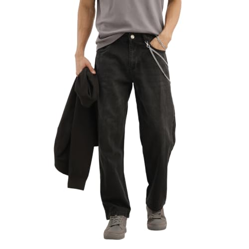 Image of WROGN Men's Loose Fit Jeans | Mid Rise | Jeans for Man