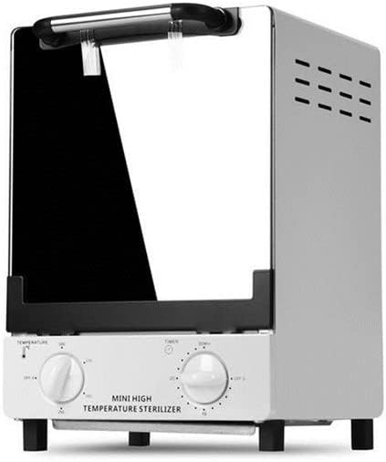 Esterilizador para herramientas de uñas, caja seca multifuncional de limpieza de alta temperatura de 12L de acero inoxidable con control de