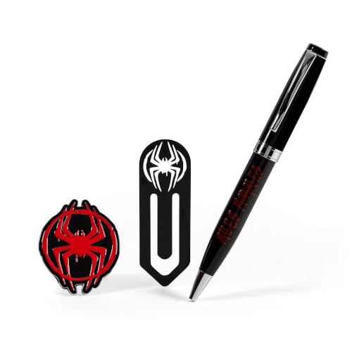 CERDà LIFE'S LITTLE MOMENTS Disney Miles Morales Spider-Man Ensemble carnet et stylo pour la rentrée scolaire, cadeau, notes, croquis et journal