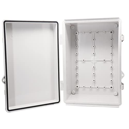 YETLEBOX Outdoor Waterproof Electrical Box Junction Box Weatherproof IP67 ABS Plastic Enclosure Switch Router Project Box Electronics Enclosure with Mounting Plate Wall Bracket Grey 11.1"x7.5"x5.1" by YETLEBOX - Image 7