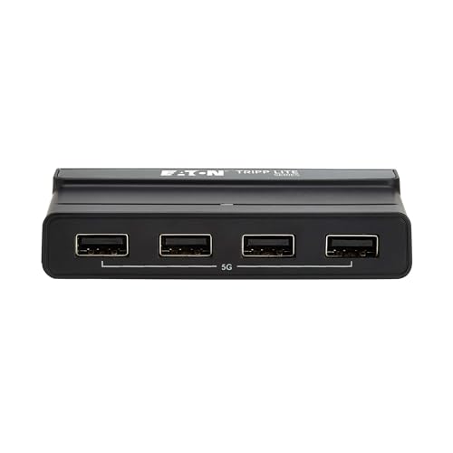 Image of Tripp Lite 2x4 USB 3.2 Switch Selector for 2 Computers and 4 Devices - Flash Drive, Keyboard, Mouse & More - 2 in 4 out, 5 Gbps Data Transfer, 2 USB-C Hosts + 4 USB-A Ports, 1-Year Warranty (U315-2X4)