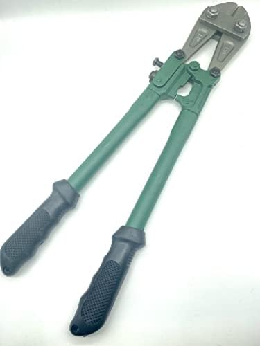 Duebass 18 inch Bolt Cutter, Industrial Grade Bolt Cutter Bi-Material Handle with Soft Rubber Grip