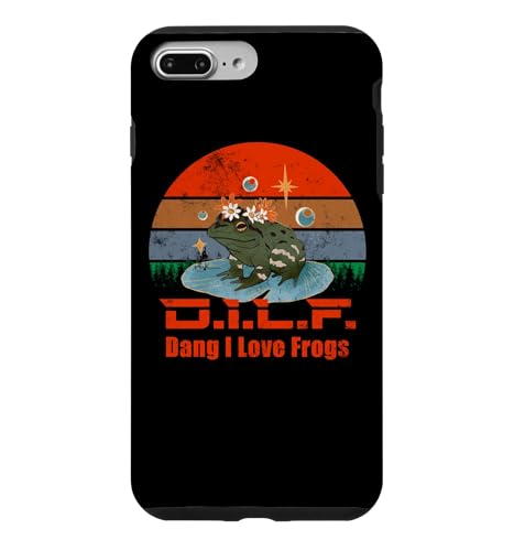 D.I.L.F.-Dang I love Frogs | �ʔ����J�G���������D�� �X�}�z�P�[�X iPhone 7 Plus/8 Plus �p