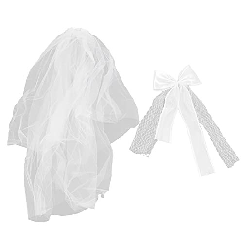 Velo de novia con peine ideal para bodas al aire libre y eventos