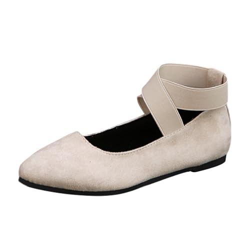 Zapatos Casuales Mujer elásticos Gamuza cómodos Slip on para Paseo Diario Vacaciones Playa Outfit Verano Primavera otoño (White, 36)