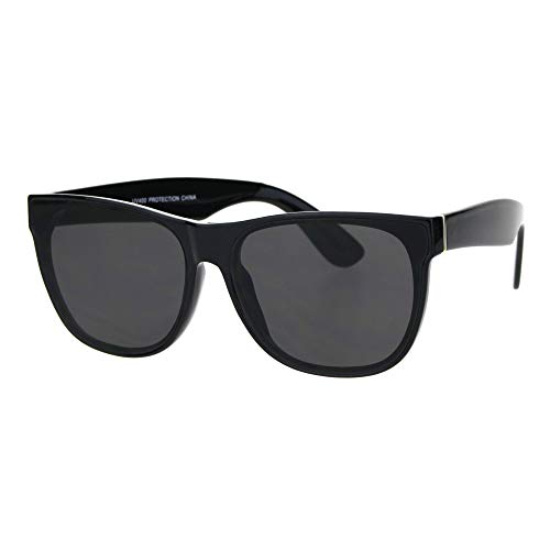 SA106 Mens Mod Rectangular Hipster Horn Rim Plastic Sunglasses