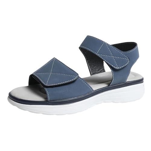 Chaussure confortable femme contre les douleurs aux pieds avec sandales plates