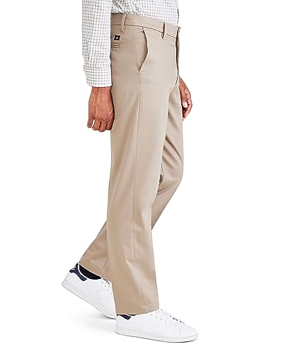 DOCKERS® Men's Signature Khaki Straight Fit Iron Free with Stain Defender®, Timberwolf, 40W x 32L - image 2