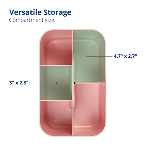 image for BLUE GINKGO Multipurpose Caddy Organizer - Stackable Plastic Caddy wit