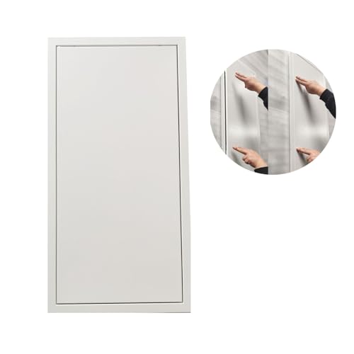 Fengze Thicken 0.048inch Metal Access Panel 14\" x 29\" (350 x 730mm) Spring Lock No Key Needed Strong Steel Access Door for Drywall and Ceiling Have Push Catch Lock