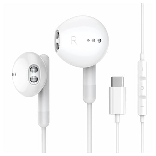 USB C Headphones, Type C Earphones HiFi Stereo in Ear Wired Earbuds USB C Earphones, Type C Headphones with Mic Compatible with Samsung Galaxy S21 Ultra S20 FE Note 10 Google Pixel 6 5 4XL Oneplus 9 8