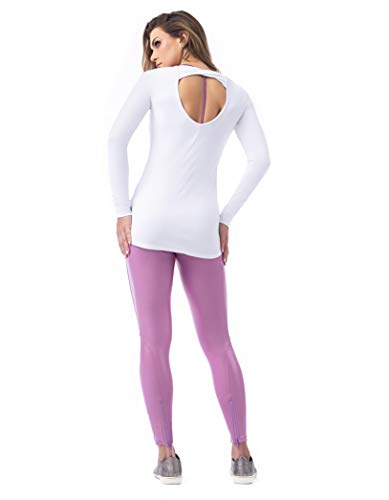 Blusa Manga Longa Line, Vestem, Feminino, Branco, M