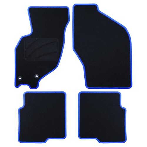 Tappeto Su Misura Mitsubishi Spacestar (1991-1998) 5 Pezzi E 7 Pezzi Bordo Blu