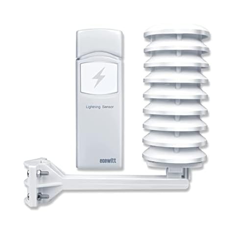 WH57 Wireless Lightning Detector Sensor with Email Strike Alert, Lightning Detector Portable Cover