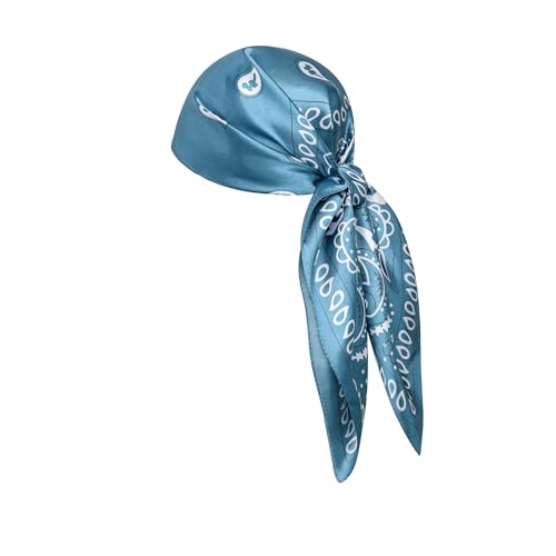 Image of 35 inch Men's Silk Cowboy Scarf - Oversized Western Bandana Neckwear, Large Square Scarf with Gift Packaging