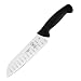 Mercer Culinary M22707 Millennia 7-Inch Granton Edge Santoku Knife, Black