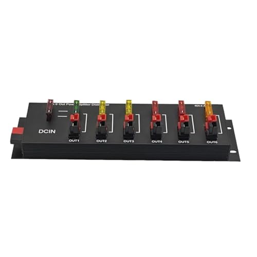 Bloque de distribución de energía de 40A y placa divisora con conector para RV 4