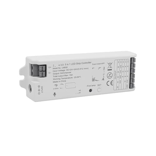 Controlador LED 12V evita el parpadeo visual en iluminación led doméstica de 24V