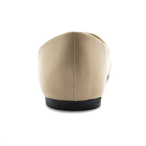 Ollio Women's Ballet Shoe Comfort Basic Light Multi Color Flat4