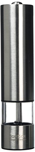 Equinox 505241 Poivrière Électrique en Inox avec Lumière Céramique, Argenté