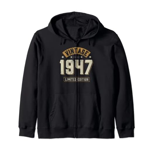 Regalo vintage de cumpleaños de 1947 Sudadera con Capucha