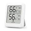 BN-LINK Digital Hygrometer Indoor Room Thermometer, Accurate Temperature and Humidity Meter with Large LCD Monitor for Home, Bedroom, Terrarium, Incubator, Greenhouse, 1 Pack