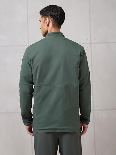 Image of TECHNOSPORT Men's Regular Fit Solid Kangaroo Pocket Reversible Winter Jacket With Technowarm+, Redefine Your Outdoor Moves