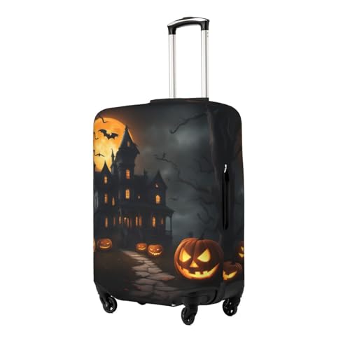 Halloween Horror Print Suitcase Covers Personalized Luggage Protector Elastic Washable Travel Gear Cover2