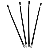 POPETPOP 4 Stück Feuerlöschschlauch Gummi Ersatzschlauch mit Sprühdüse 4kg Kompatibel für Trockenpulver Feuerlöscher Industrie Brandschutz