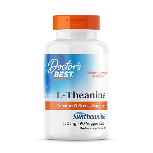 Doctors Best L-Theanine Contains Suntheanine Helps Reduce Stress & Sleep Non-GMO Gluten Free Vegan 150 mg (DRB-00197) 90 Count