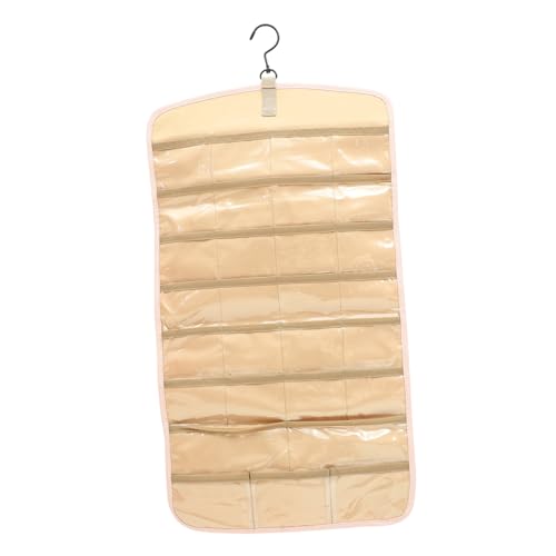 SOESFOUFU Hanging Jewelry Organizer Dual Sided Travel Storage Bag for Necklaces Earrings Rings Bracelets Compact Lightweight Jewelry Holder for Home Travel