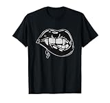 Halloween Vampire Fangs Female Lips Design T-Shirt