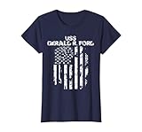 USS Gerald R. Ford Veteran T-Shirt, Women, Navy Blue, Medium