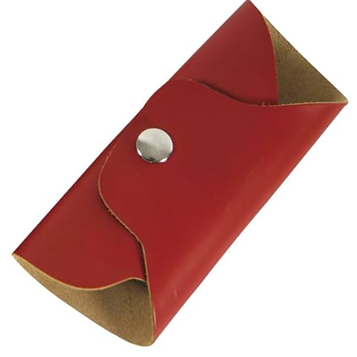 Ortola Manopla Corneta Corta Clic Roja – Manopla de piel para corneta con cierre rápido y diseño corto, ideal para banda o desfile