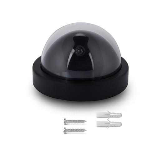 Telecamera Finta Realistica con LED Lampeggiante - Per Interni ed Esterni - Scocca ABS Antiurto Nero