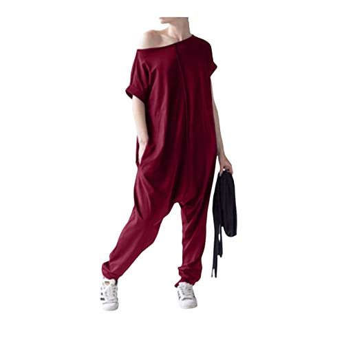 Combinaison complète bordeaux chic de la taille 44 pour vos soirées