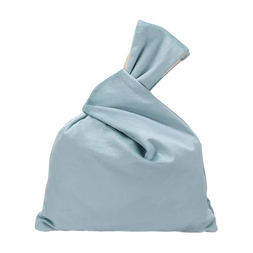 Bolso de mano con nudo de terciopelo para mujer miniatura 1